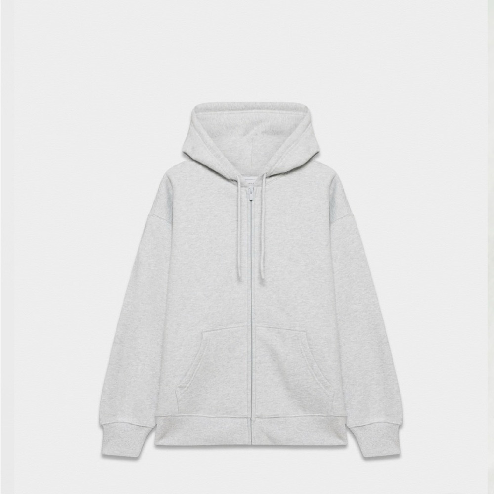 Aritzia TNA Sweatfleece Cozy Fleece Boyfriend Fit Top Zip Up Sweatshirt - Picture 6 of 12